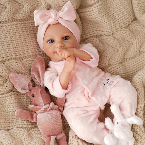 12 Inch Set 3+ BABESIDE Lifelike Reborn Baby Dolls Realistic Baby Doll Sweet Full Vinyl Real Life Baby Dolls Cute Girl