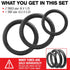 16" 1.75 12.5" 2.25 Set (3-Pack) Two x Rear and One x Front Wheel Replacement Tires for Jogging Strollers - The Perfect