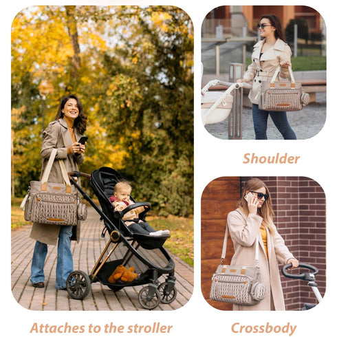 16 5 FHELAD Diaper Bag Tote, Crossbody Diaper Bag for Labor & Delivery, Pockets Insulated, Waterproof Lightweight Baby