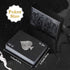 Wkchxd Set (1 Pack) Playing Cards, Plastic Playing Cards, Deck of Cards, Waterproof Poker Cards, Black Standard Playing