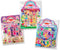 Melissa & Doug Puffy Sticker Pads Set: Fairy, Dress-Up, Mermaid - 216 Reusable Stickers