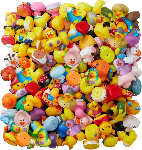 100 Pack Rubber Duck for Jeeps Ducking - 2" Bulk Floater Duck