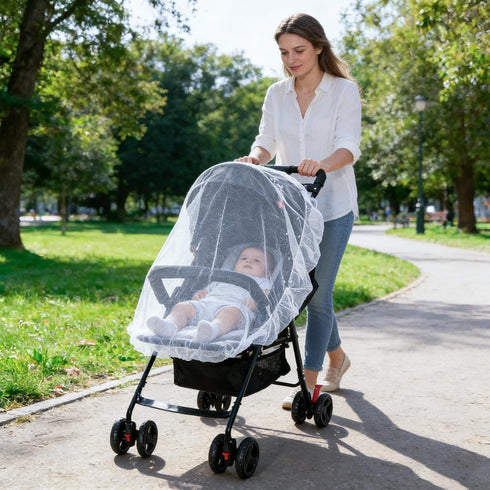 Hftjtsa 2 Pack Baby Mosquito Net for Stroller Durable Bug Netting for Strollers Cradles Jogger Bassinets Car Seats