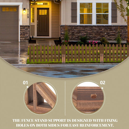 BESPORTBLE Freestanding Pet Gate Support Feet: 2pcs Wooden Folding Screen Holder for Room Divider, Triangle Bracket