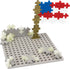 PLUS PLUS - Baseplate Builder - Moon, Apollo 11 Space Playset - Base Accessory for Building and displaying - Construction Building STEM | STEAM Toy, Interlocking Mini Puzzle Blocks for Kids