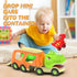 2-4 3-5 6 2+ Veslier Dinosaur Toys for Kids with Dinosaur Car Vehicles, Dino Transport Carrier Truck with Music