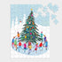 Galison Tree Skaters 130-Piece Puzzle Ornament – Mini Puzzle Measures 6’ x 8.25” – Festive Holiday Puzzle Packaged in Ornament Box – Makes a Great Idea for All Ages