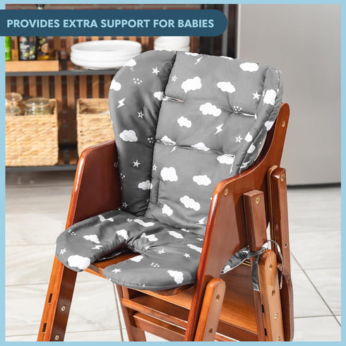 Todays Kids Baby High Chair Cover Pad - Cushion for Wooden high Chairs, High Chair Cover Replacement, Machine Washable