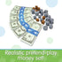 The Learning Journey Kids Bank Play Money Set - Over $5000 in Realistic Play Money for Ages 5+