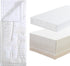 The Homistry 3-Piece Set Set The Hmistry Crib Bedding for Boys & Girls - Reversible Quilt, Fitted Sheet, Crib Skirt