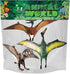 Gemini&Genius 3pcs Pterodactyl Action Figures, Realistic Flying Dinosaur Pteranodon Dino Toys Cake Toppers Set for Kids