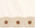 Crane Baby Crochet Crib Skirt, Cream Bed Skirt for Nursery Cribs, Neutral Boho Scalloped Accent for Baby Boys