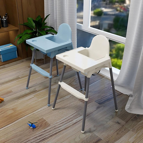 Generic Adjustable Non-Slip Foot Rest for IKEA Antilop High Chair - White