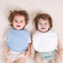 10-Pack Soft Absorbent Baby Bibs - Adjustable Snaps for Infants and Toddlers in Solid Colors