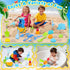 Oisacirg 3-10 Beach Toys for Kids Toddlers, Sand Castle Toys with Bucket, Water Wheel, Long Shovel, Dinosaur Travel