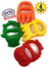 7" Set 4 Pack Matty's Toy Stop Plastic Sand Digger Scoop Claws for Sand & Beach (Red, Yellow, Orange & Green) Complete