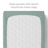 Natemia Organic Cotton Changing Pad Cover - 16x32 - Silky Soft & Hypoallergenic for Cradle & Bassinet