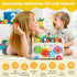 9 1 1 Hammering 1-3, harvest,1 in Montessori Toys for Year Old, Wooden Pounding Toy Game with Xylophone for Toddlers