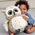 15.7 Inch Ryttir Chubby Snowy Owl Stuffed Animal, Adventure Stuffed Owl Plush Toy, Brave Boy's and Girl's Room Decor