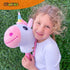 WALIKI Unicorn Stick Horse Toy - Cute Birthday Gift for 2-7 Year Old Girls