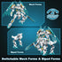 Set, 2 1 731 14+ HIGH GODO Dragon Transforming Mech Building Blocks in Warrior City Action Robot Model Building Kit