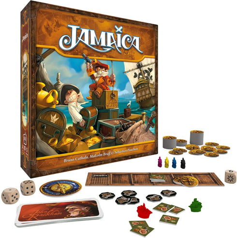 Jamaica Board Game (New Edition) - Family-Friendly Pirate Racing Strategy Game for Ages 8+, 2-6 Players