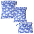 Damero 3Pcs Wet Dry Bag for Cloth Diaper, Swimsuit, Clothes, Ideal for