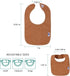 Waterproof Baby Bibs for Girls, Boy, Unisex Drool Bib Cotton Solid Knit Infant Feeding Bibs