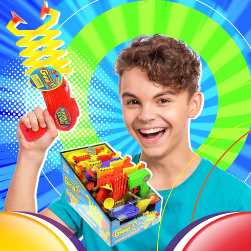 JA-RU Robot Arm Claw Grabber Gun (Assorted 1 Toy) - 12 Inch Long Reach Interactive Play & Learning Tool for Kids
