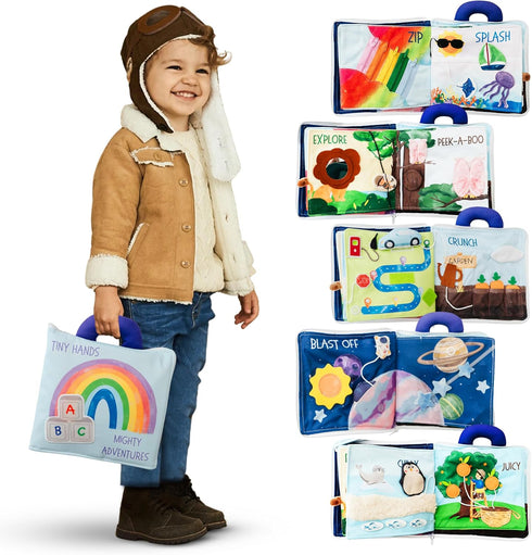 Tidy Tales Busy Book for Toddlers 1-3 - No Loose Pieces - Montessori Toys