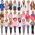 EuTengHao Doll Winter Coat Set for 11.5'' Girl Dolls, Includes Fashion Coat, Jacket, Jeans, and Skirt