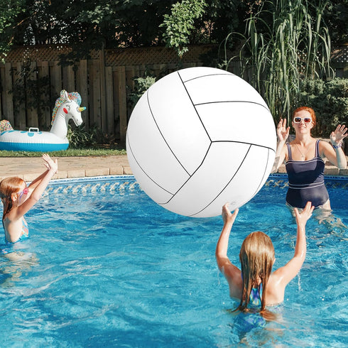 Libima 27 Inch Giant Inflatable Volleyball - Large Beach Volleyball for Outdoor Activity Games Sports Themed Party