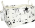 FANKANG Storage Basket, Nursery Hamper Canvas Laundry Basket, Foldable with Waterproof Coating (L, Rec-cows)
