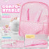 12 Inch Backpack Set 2 3 4 5 SMILESSKIDDO Soft Body Baby Doll for Toddlers with Take Along Dolls Carrier Accessories