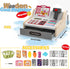 2-4 4-8 maysida Rechargeable Wooden Kids Cash Register with Scanner, Pretend Play Cash Register Toy with Fake Money