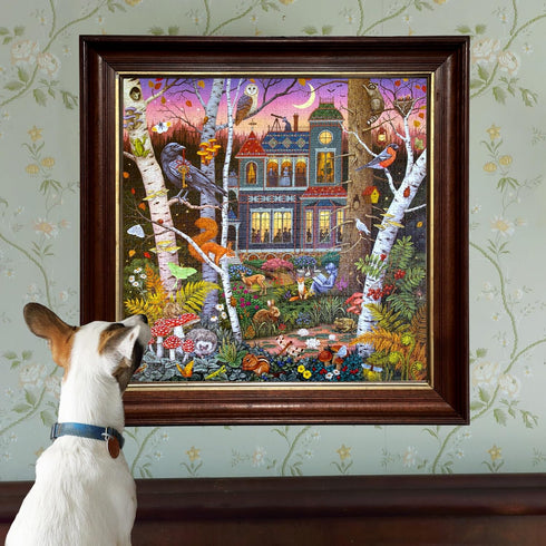1000 23" 23" eeBoo Piece Puzzle - Alchemist's Forest Jigsaw Puzzle for Adults, Square x Made with Recycled Board