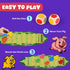SkilLify 3-7, 2-6 Run Piggy Cooperative Board Game, Adorable Family Dice Game for Kids Ages Color Matching Board Game
