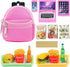 15 Pcs Mini Doll Accessories, Laptop, Tablet, Phone, Mini Food, and Backpack for 11.5 inch Dolls
