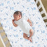 Sailboat Lambs & Ivy Little Skipper Cotton Nautical Fitted Crib/Toddler Sheet