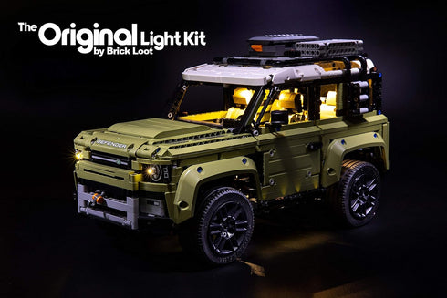 Brick Loot Deluxe LED Light Kit for Lego Land Rover Defender Set 42110 (Lego Set Not Included)
