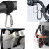 DEIHAALEN 2 30 lbs Pcs Baby Stroller Hook with Locking Mechanism, Carry per Stroller Carabiner Clip, Adjustable Baby