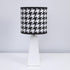 NoJo Roar Nursery Lamp & Shade - Black, White, Aqua