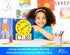 Large Dry Erase Magnetic Teaching Demonstration Clock - Kids Telling Time Learning Clock for Analog and Digital Time,
