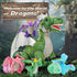 7Pcs Dragon Plush Toy Set, Dinosaur Stuffed Animals with 4 Baby Dragons & 2 Eggs, Birthday Gift for Kids