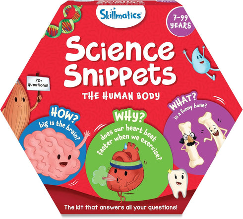 Skillmatics Science Kit The Human Body - STEM Learning Resource for Boys & Girls, Educational Gift for Ages 7+