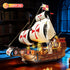Set 2 1 1253 12+ HiWEEGO Santa Maria Ship Building with LED Lights, in Pirate Ship House Wharf Building Block Kit, PCS