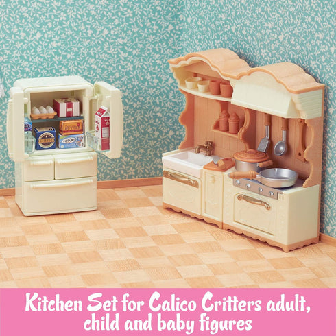 Playset Calico Critters Kitchen - Create Delicious Meals with Your Critters