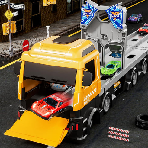 Ci Vetch 78-Inch 1-3 2-4 3-5 4-7 24 3 4 5 6 3-5 4-7 Cars Trucks Toys for Toddler Years Old Boys Kids, Transport Truck