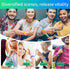 100Pcs Pack,Fidget SUNPROUND Pop Bracelet, Party Favors for Kid, Pop Wrist Strap Fidget Toys Toys for Girils Boys, as