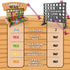 YipYam Games 4 2-6 Connect War - in a Row Table Top Game for Players, Handcrafted Wooden Games for Family and Group